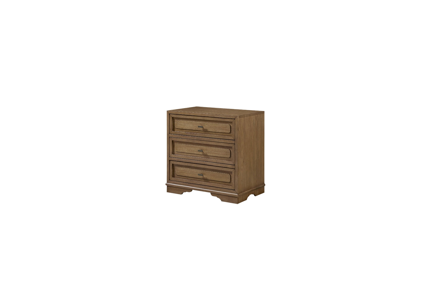 Almond 3 Drawer Nightstand