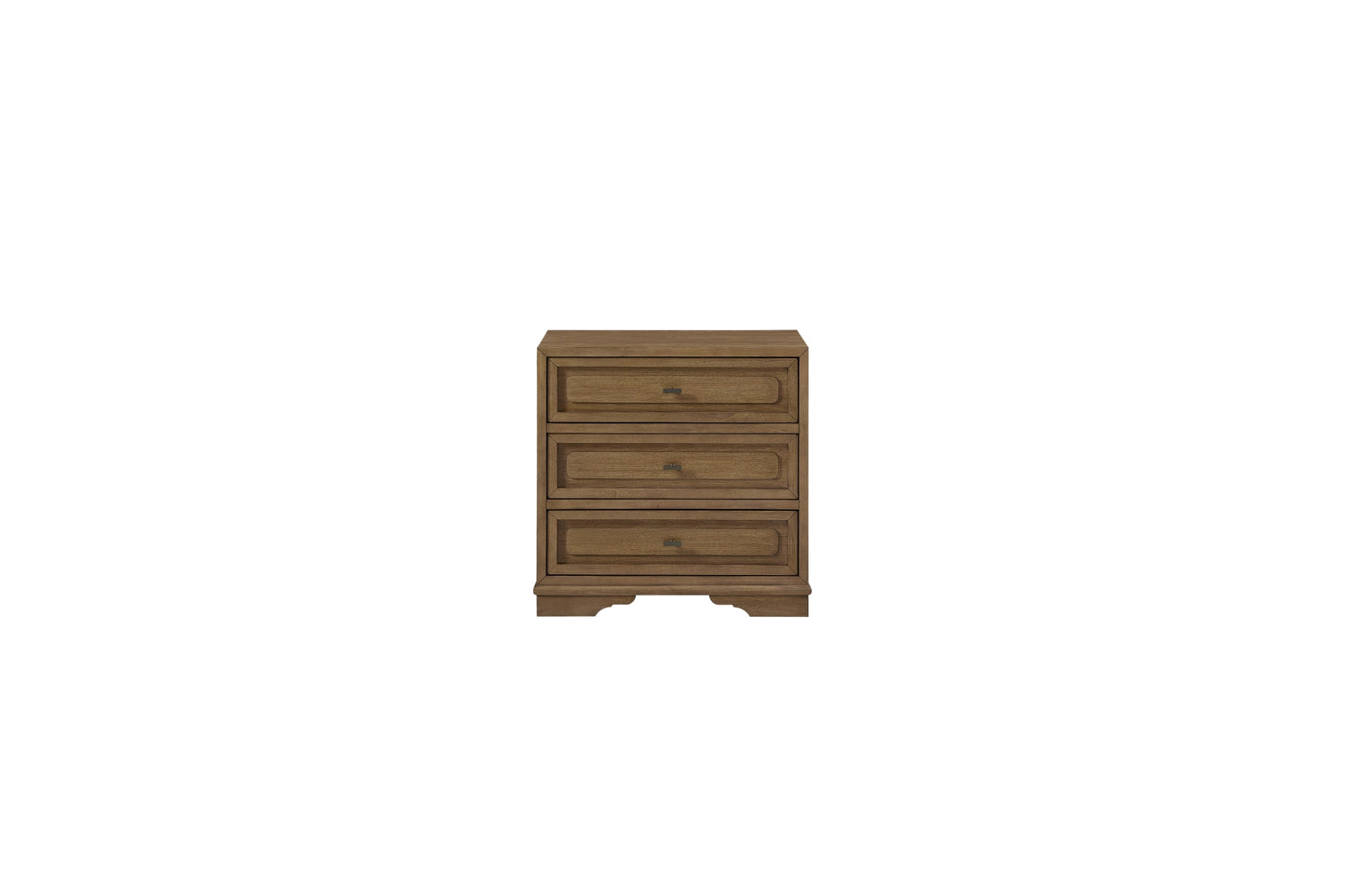 Almond 3 Drawer Nightstand
