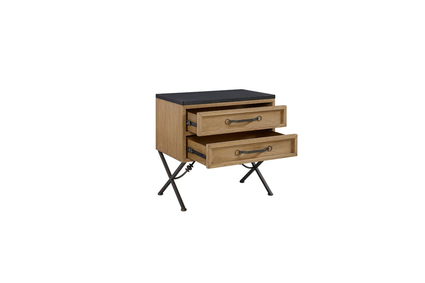 Cashew 2 Drawer Nightstand