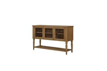 Almond Server with Mesh Door Fronts