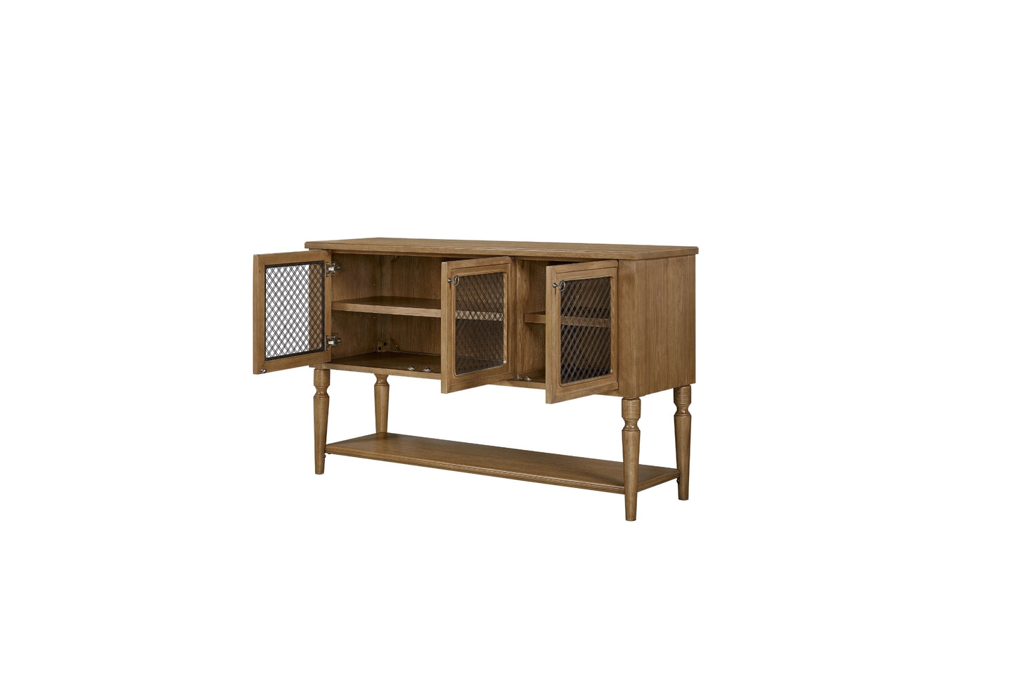 Almond Server with Mesh Door Fronts