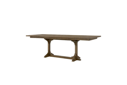 Almond Counter Height Trestle Table