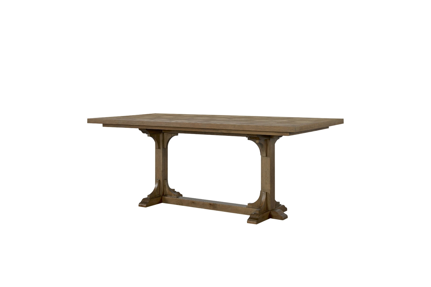 Almond Counter Height Trestle Table