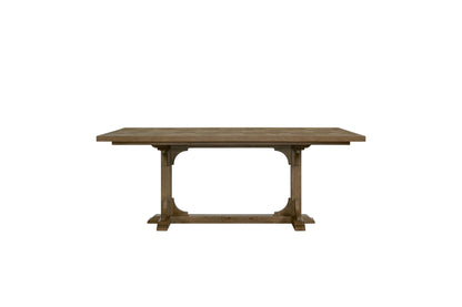 Almond Counter Height Trestle Table