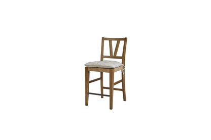 Almond Counter Height Slat Back Chair