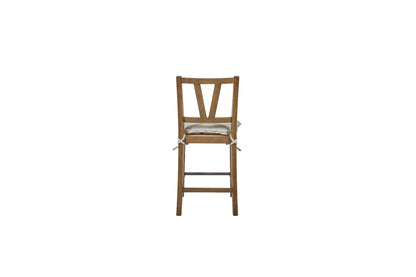 Almond Counter Height Slat Back Chair