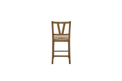 Almond Counter Height Slat Back Chair
