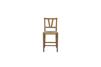 Almond Counter Height Slat Back Chair