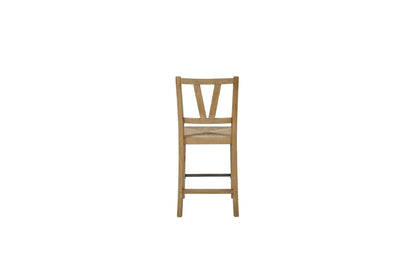 Cashew Counter Height Slat Back Chair