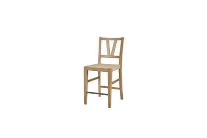Cashew Counter Height Slat Back Chair